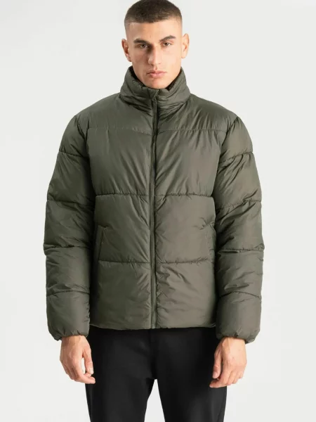 TEESHOPPEN Geacă de primăvară-toamnă Puffer Jacket oliv