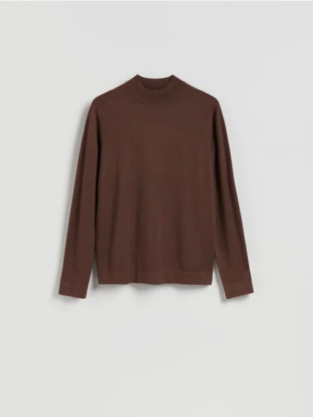 Reserved Pulover cu conținut ridicat de maro