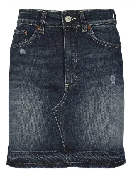 Fustă din denim Dondup albastru