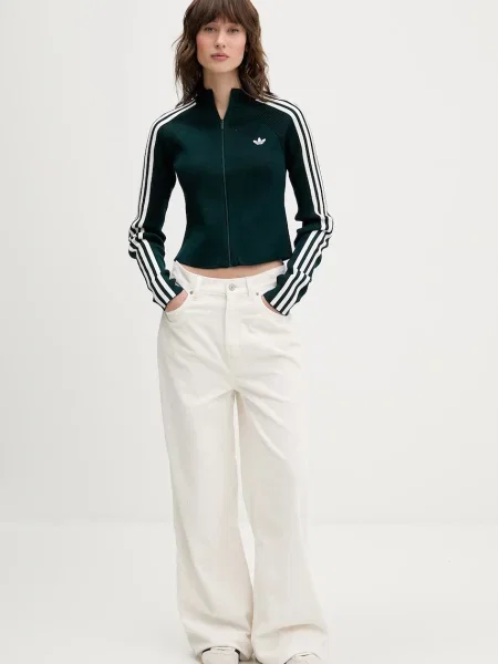 Adidas Originals kardigan Slim Knit Tt zielony