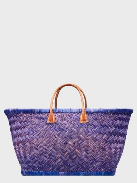 Le Comptoir de la plage Aravola Пляжна сумка Солома синій