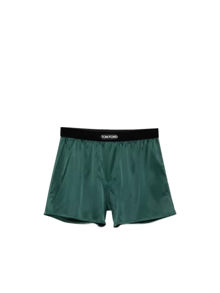 Bokserki Tom Ford z logo zielone