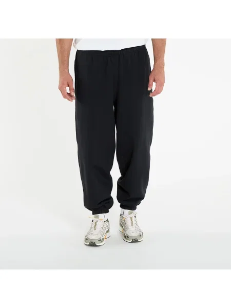 Nadrágok Nike Solo Swoosh Cuffed Fleece Pants Black/ Black/ White S fehér