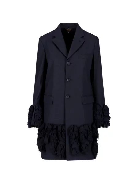 Sacou Comme Des Garçons cu volane albastru