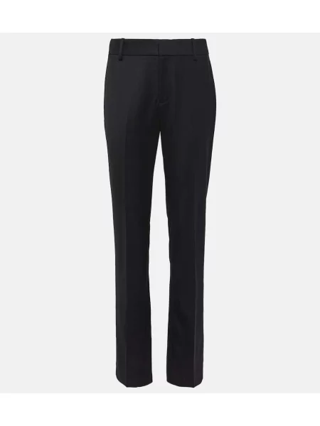 Pantaloni Nili Lotan de lână negru