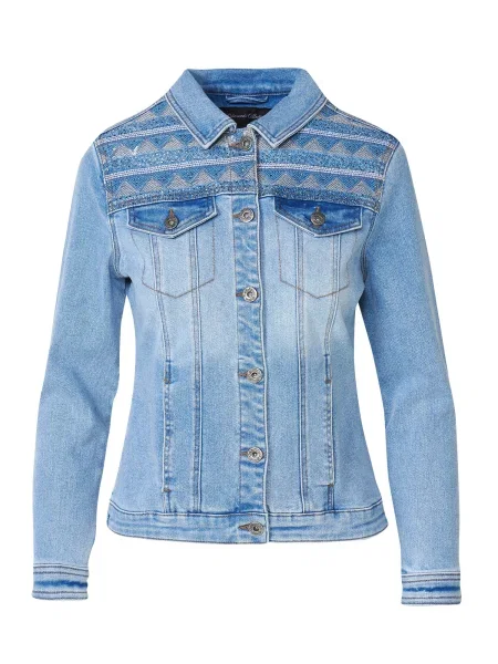 KOROSHI Geacă de primăvară-toamnă denim albastru