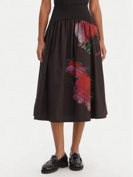 Desigual Midi szoknya fekete
