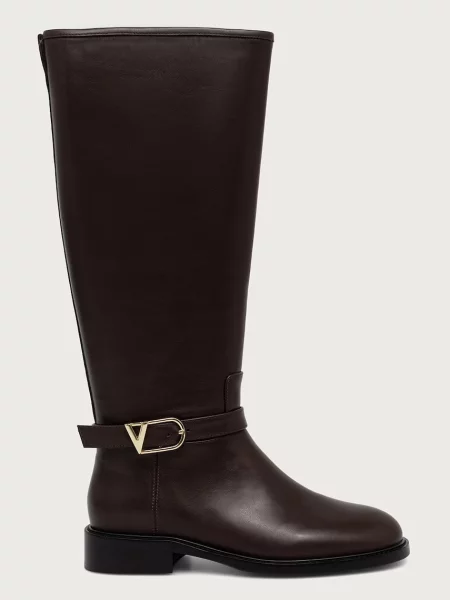 Кожаные сапоги Valentino