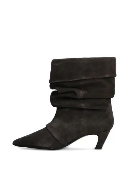 Botine Ash din piele de căprioară gri