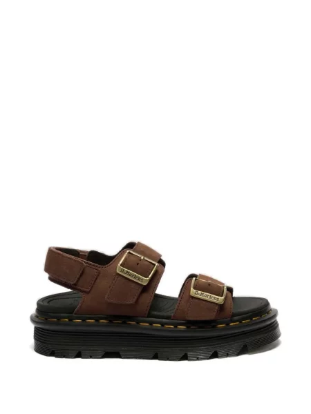 Sandale Dr. Martens din piele cu cataramă maro