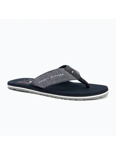 Férfi flip-flop papucs Tommy Hilfiger Chambray Beach Sandal desert sky. Méret: 46 EU