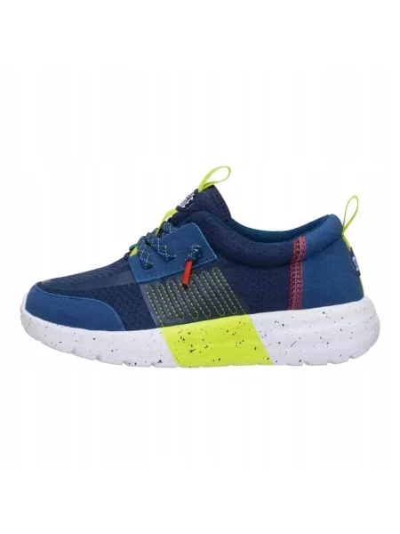 HEYDUDE Dziecięce Sneakersy Sirocco Play Sport Stripe niebieskie