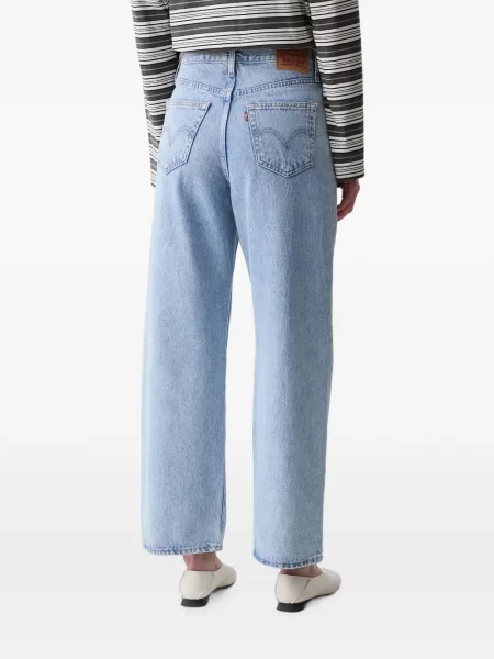 Decupat pantaloni Levi's® cu autograf cu talie înaltă alb