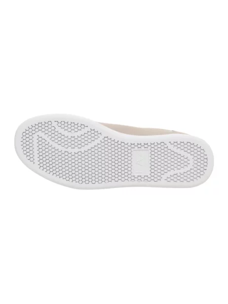 Sneakersy Emporio Armani Ea7 skórzane z logo beżowe