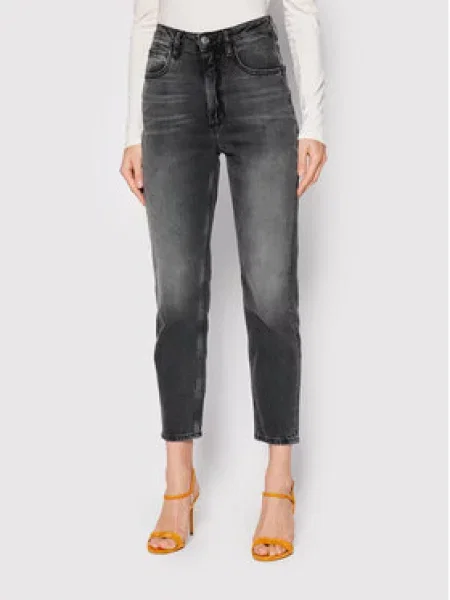 Guess Джинси Mom Fit сірий