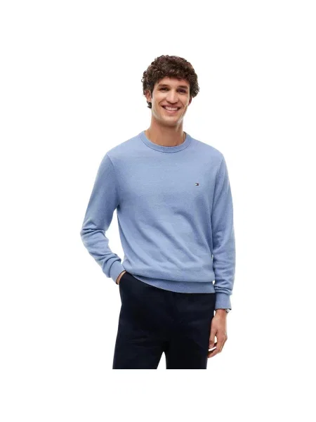 Pulover Tommy Hilfiger din cașmir albastru