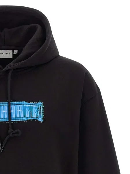 Hanorac cu glugă Carhartt Wip cu imagine negru