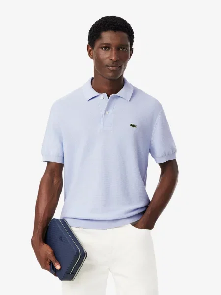 Поло Lacoste блакитний