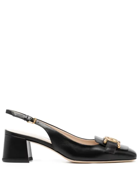 Pantofi cu toc Tod's slingback negru