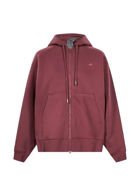 Hanorac cu glugă Adidas By Stella Mccartney cu imagine roșu