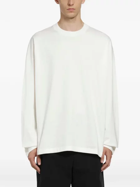 Lung tricou Jil Sander alb