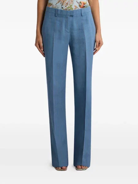 Pantaloni Etro cu dungi albastru
