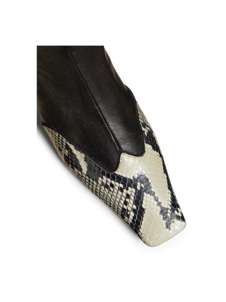Buty do kostki Khaite skórzane czarne