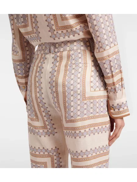 Cropp pantaloni Zimmermann de in cu imagine bej