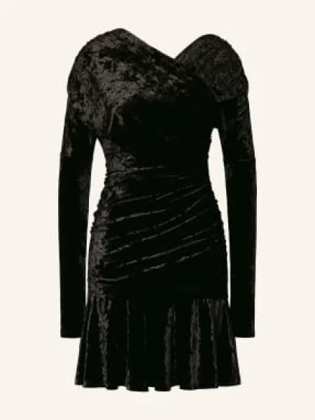 Ganni Sukienka Koktajlowa schwarz czarna