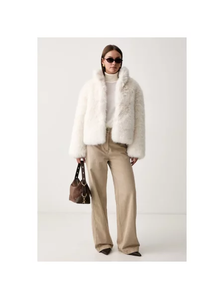 Sweter z golfem Armani Exchange wełniany beżowy