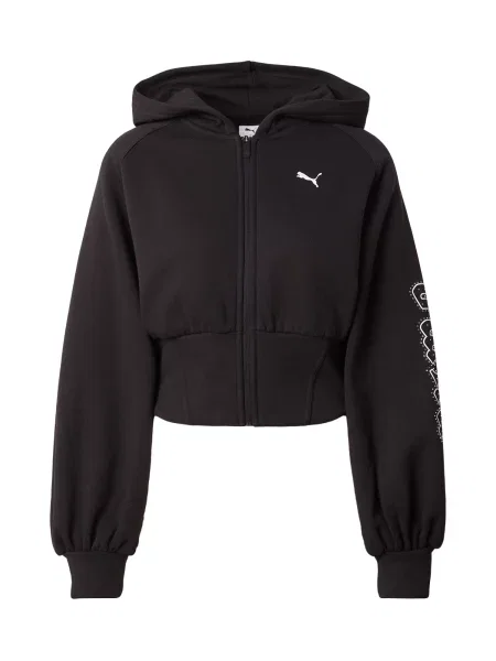 PUMA Hanorac negru alb