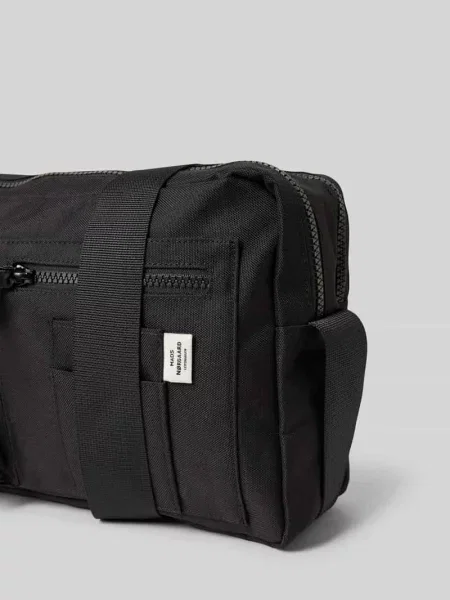 Torba na ramię z przednimi przegródkami model ‘Bel Silvo Cappa’ Mads Norgaard czarna