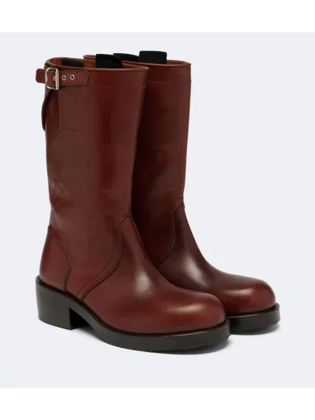 Botine Dries Van Noten din piele maro