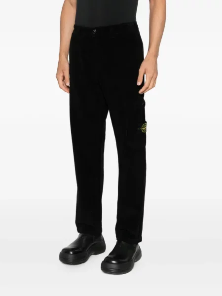 Παντελόνι Stone Island κοτλέ πέτρες μαύρο