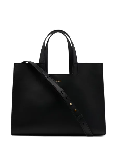 Geanta de piele Bally din piele negru