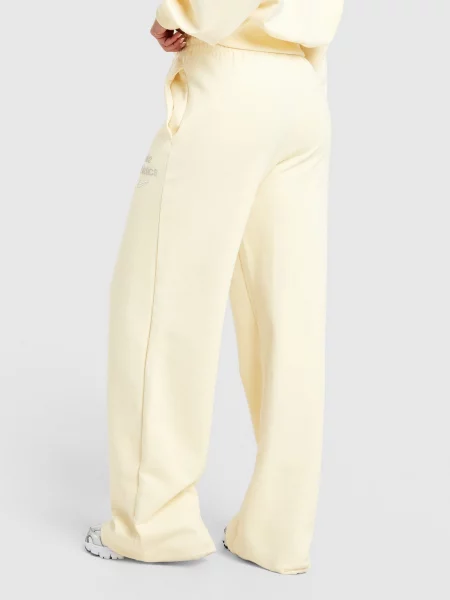 Nike Spodnie W Nk Phnx Flc Hr Wide Leg Gls żółte