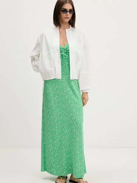 Rip Curl rochie de vară din vâscoză SURF SIDE albastru
