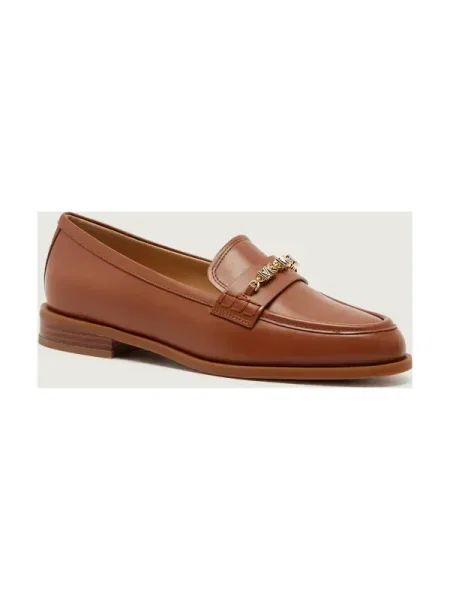 Michael Kors De piele pantofi loafer DINA maro