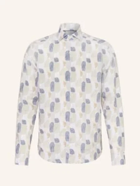 Eton Koszula Lniana Casual Fit beige biała
