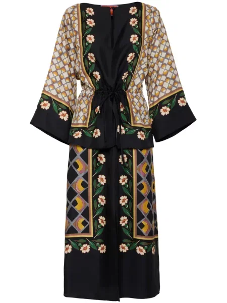 Sukienka midi La Doublej do kolan garniturowa czarna