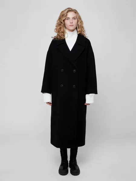 Пальта та плащі PRPY вовна/поліамід чорний