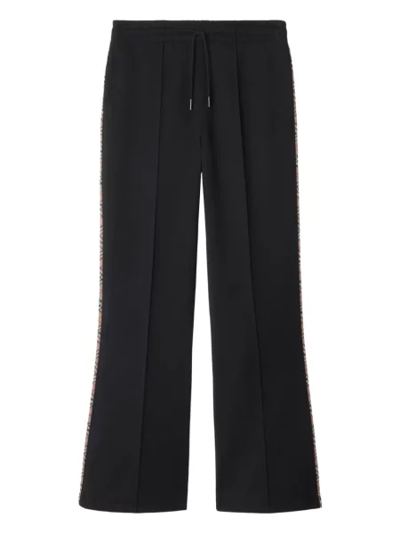 Pantaloni Burberry în carouri negru