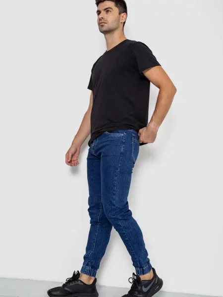 Бойфренди Ager бавовна/поліестер синій