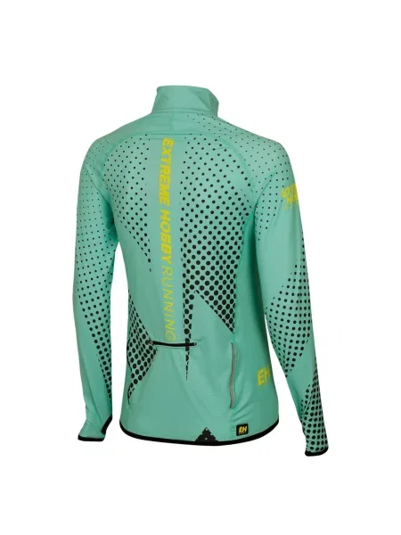 Bluza do biegania rozpinana EXTREME HOBBY HALFTONE zielona