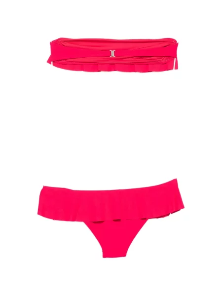 Bikini Dondup cu volane roz