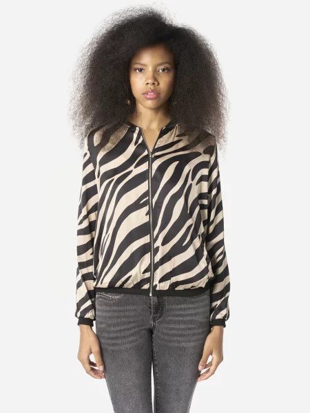 KOROSHI Geacă de primăvară-toamnă bej negru