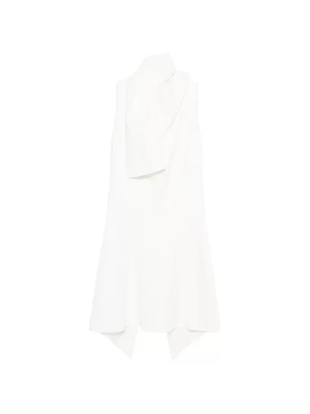 Sukienka midi Khaite do kolan garniturowa biała