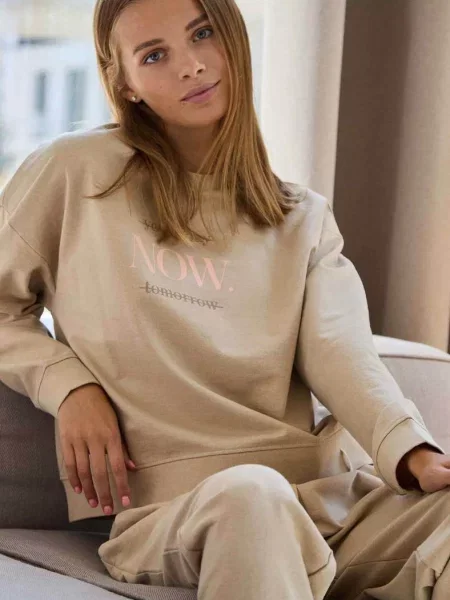 Женский джемпер CHAMBERI бежевий