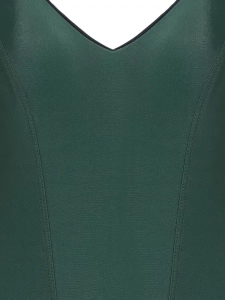 Costum de baie Amir Slama cu decolteu în V verde
