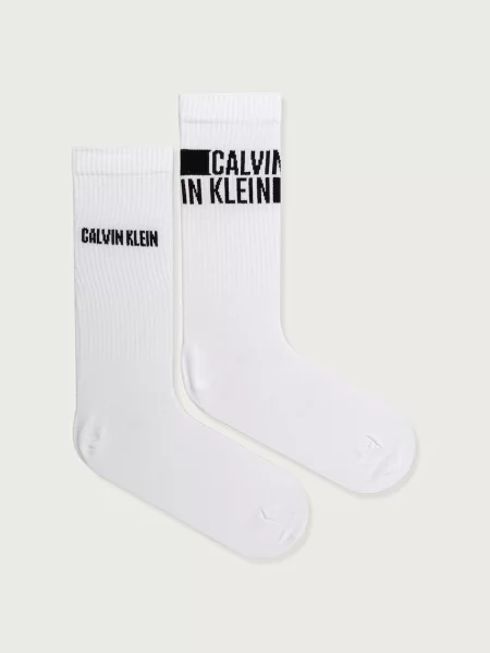 Calvin Klein ponožky dámske s bavlnou biela